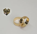(1-3058-A1) Gold Laminate-Classic Band Ring- BGO - Fantasy World Jewelry