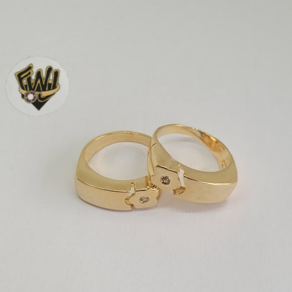 (1-3060) Gold Laminate - CZ Flower Ring - BGF - Fantasy World Jewelry