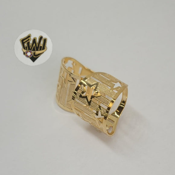 (1-3060-A) Gold Laminate - Star Ring - BGF - Fantasy World Jewelry