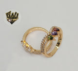(1-3076-1) Gold Laminate-CZ Ring- BGO - Fantasy World Jewelry