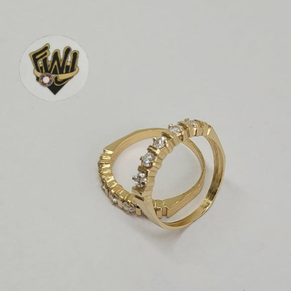 (1-3076-2) Gold Laminate-CZ Ring- BGO - Fantasy World Jewelry