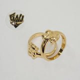 (1-3078-2) Gold Laminate-Teddy Bear Ring - BGF - Fantasy World Jewelry