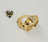(1-3079) Gold Laminate- CZ Ring- BGF - Fantasy World Jewelry