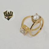 (1-3082-1) Gold Laminate-CZ Ring- BGO - Fantasy World Jewelry