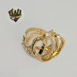 (1-3070) Gold Laminate -CZ Ring - BGF - Fantasy World Jewelry