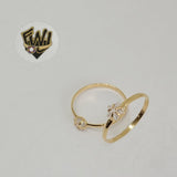 (1-3107) Gold Laminate - CZ Star Ring- BGF - Fantasy World Jewelry