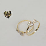 (1-3073-1) Gold Laminate - Adjustable CZ Ring - BGF - Fantasy World Jewelry