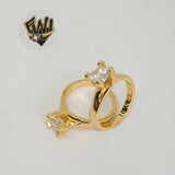 (1-3068) Gold Laminate- CZ Ring- BGO - Fantasy World Jewelry