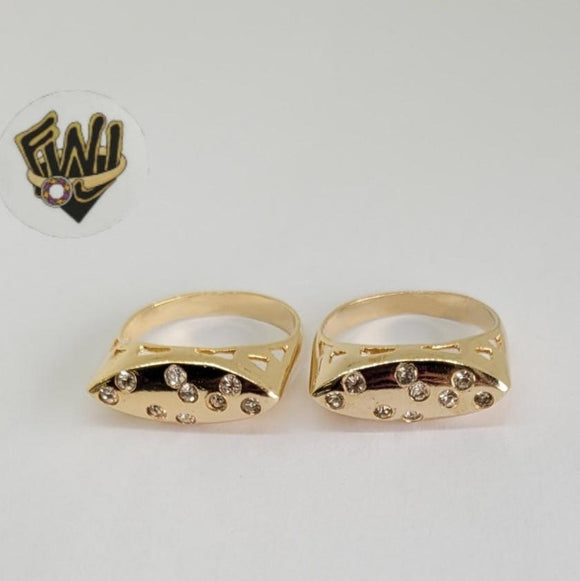(1-3075-2) Gold Laminate - CZ Ring- BGF - Fantasy World Jewelry