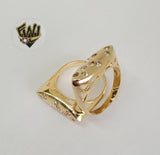 (1-3075-2) Gold Laminate - CZ Ring- BGF - Fantasy World Jewelry