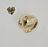 (1-3074) Gold Laminate - CZ Ring - BGF - Fantasy World Jewelry