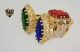 (1-3100) Gold Laminate-Crystal Ring - BGO - Fantasy World Jewelry