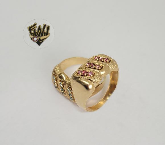 (1-3083) Gold Laminate- CZ Ring - BGF - Fantasy World Jewelry