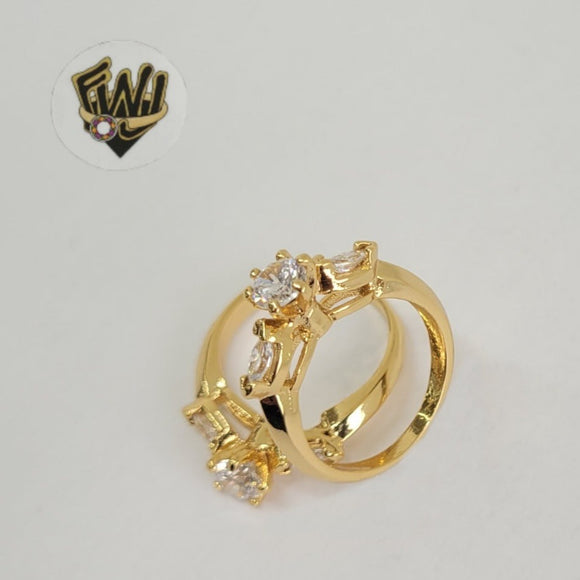 (1-3084-2) Gold Laminate-CZ Ring- BGO - Fantasy World Jewelry
