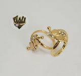 (1-3086-2) Gold Laminate-Hearts Ring - BGF - Fantasy World Jewelry
