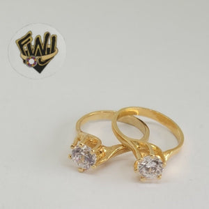 (1-3087-1) Gold Laminate-CZ Ring- BGO - Fantasy World Jewelry