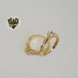 (1-3104-1) Gold Laminate- CZ Ring - BGO - Fantasy World Jewelry