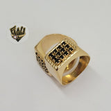 (1-3106-1) Gold Laminate- Stone Ring - BGO - Fantasy World Jewelry