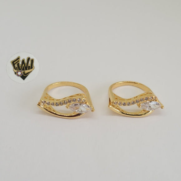 (1-3107-1) Gold Laminate- CZ Ring - BGO - Fantasy World Jewelry