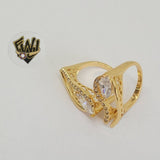 (1-3107-1) Gold Laminate- CZ Ring - BGO - Fantasy World Jewelry