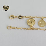 (1-0510) Gold Laminate - 2.5mm Figaro Bracelets w/Charms - BGF - Fantasy World Jewelry