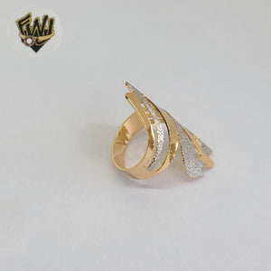 (1-3067-1) Gold Laminate- Two Tone Ring- BGO - Fantasy World Jewelry