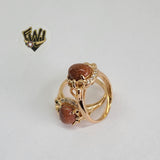 (1-3111) Gold Laminate-Venturina Ring- BGO - Fantasy World Jewelry