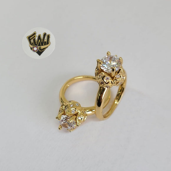 (1-3111-3) Gold Laminate-CZ Ring- BGO - Fantasy World Jewelry