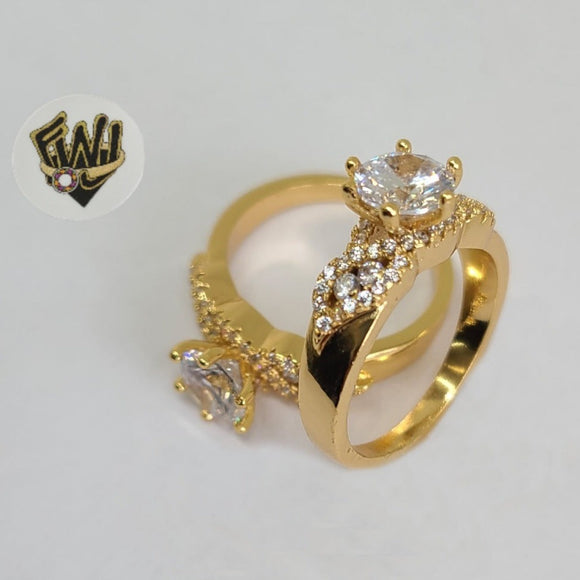 (1-3112-3) Gold Laminate-CZ Ring- BGO - Fantasy World Jewelry