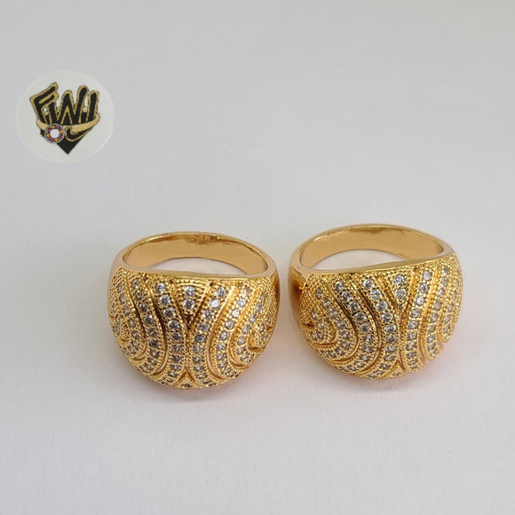 (1-3113-1) Gold Laminate-CZ Ring- BGO - Fantasy World Jewelry