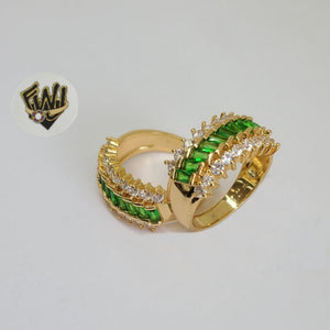 (1-3113-2) Gold Laminate-CZ Ring- BGO - Fantasy World Jewelry
