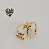 (1-3118-1) Gold Laminate - Teddy Bear Toe/Child Ring - BGF - Fantasy World Jewelry