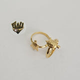(1-3119-2) Gold Laminate - Turtle Toe/Child Ring - BGF - Fantasy World Jewelry