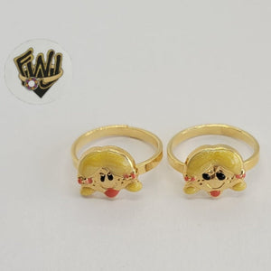 (1-3120-1F) Gold Laminate -Little Girl Toe/Child Ring - BGF - Fantasy World Jewelry