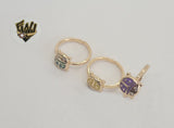(1-3123-2) Gold Laminate - Rose Gold Ladybug Toe/Child Ring - BGO - Fantasy World Jewelry
