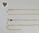 (1-6100) Gold Laminate - Charms Necklace - BGF - Fantasy World Jewelry