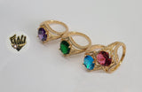 (1-3134-1) Gold Laminate - Crystal Ring - BGO - Fantasy World Jewelry