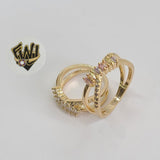 (1-3136-1) Gold Laminate - Baguette Ring - BGO - Fantasy World Jewelry