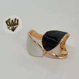 (1-3140-1) Gold Laminate -Enamel  Ring - BGO - Fantasy World Jewelry