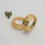 (1-3161-2) Gold Laminate -CZ Band Ring - BGO - Fantasy World Jewelry