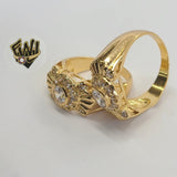 (1-3170) Gold Laminate - CZ Men Ring - BGO - Fantasy World Jewelry