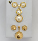 (4-9093) Stainless Steel - Balls Woman Set. - Fantasy World Jewelry