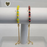 (MBRA-22) Gold Laminate - Adjustable Bracelet - BGF - Fantasy World Jewelry