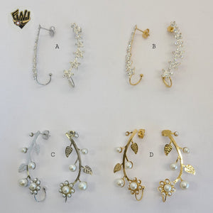 (4-2117) Stainless Steel - Pearl Earrings. - Fantasy World Jewelry
