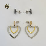 (4-2114) Stainless Steel - Earrings. - Fantasy World Jewelry