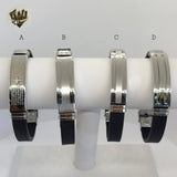 (MBRA-09) Stainless Steel - Plate Bracelet. - Fantasy World Jewelry