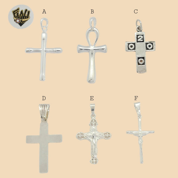 (2-1001) 925 Sterling Silver - Cross Pendants. - Fantasy World Jewelry