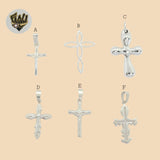 (2-1004) 925 Sterling Silver - Cross Pendants. - Fantasy World Jewelry