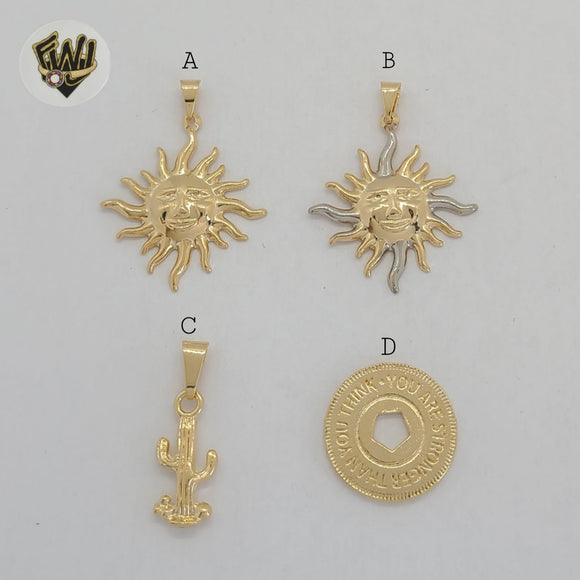 (1-2384) Gold Laminate - Pendants - BGF - Fantasy World Jewelry