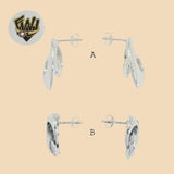 (2-3286) 925 Sterling Silver - Knot Stud Earrings. - Fantasy World Jewelry